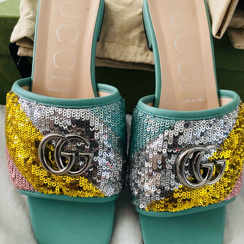 Gucci Sequin Multico Flat